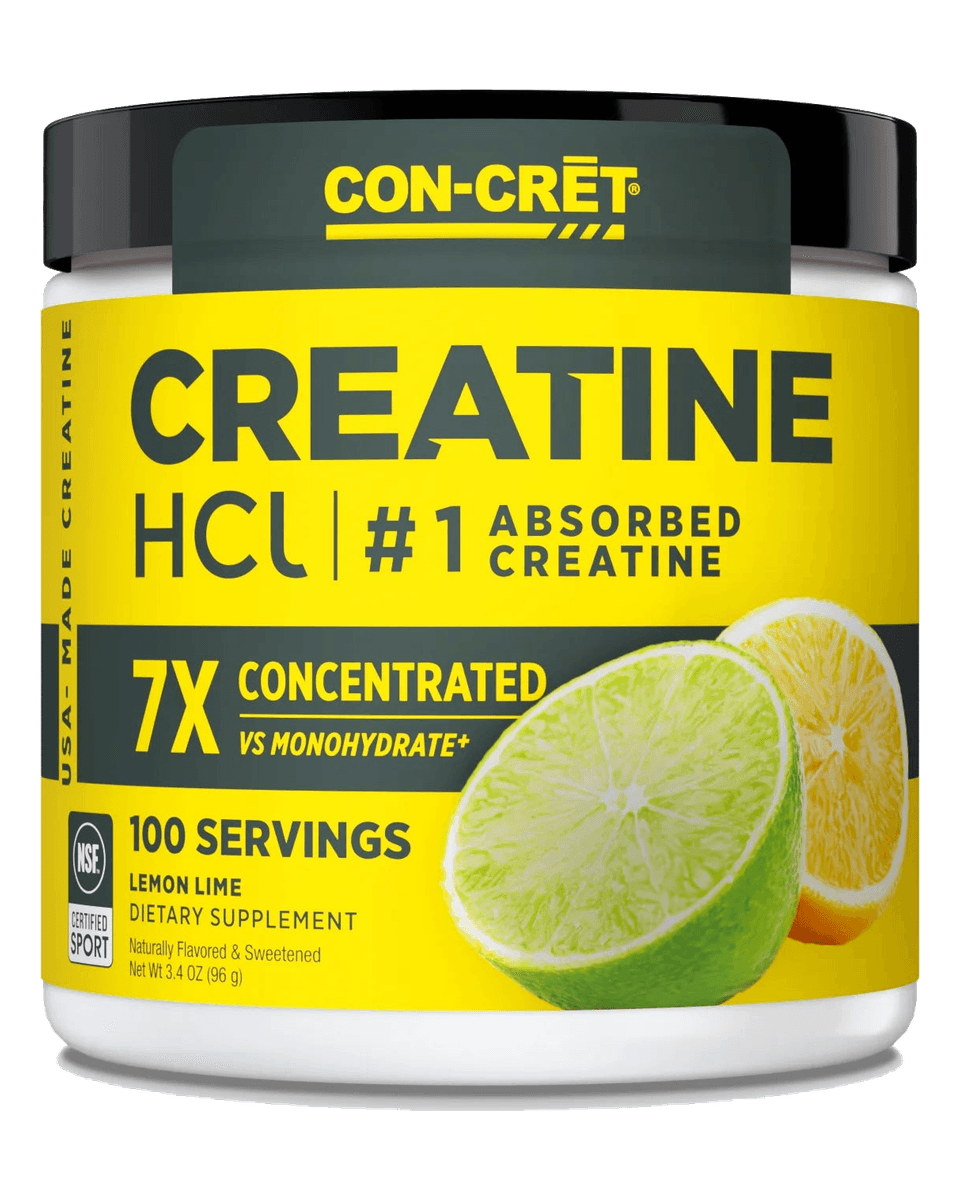 CON-CRET Creatine HCL Powder Creatine HCL Powder - Lemon Lime front product view