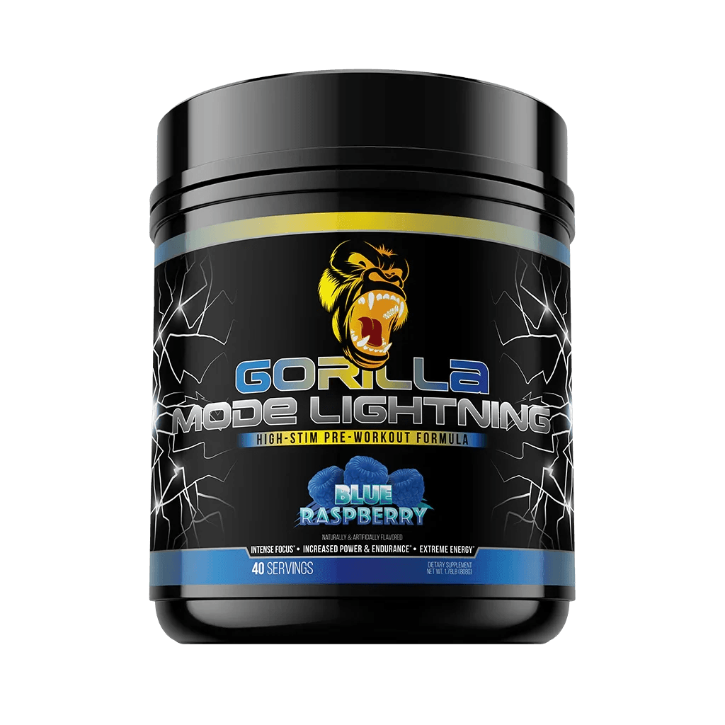 Gorilla Mind Gorilla Mode Lightning Gorilla Mode Lightning - Blue Raspberry Gorilla Mode Lightning - Blue Raspberry front product view