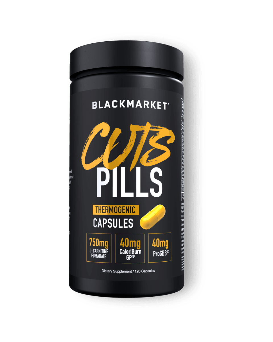 BlackMarket Labs CUTS PILLS Thermogenic Capsules CUTS PILLS Thermogenic Capsules front product view