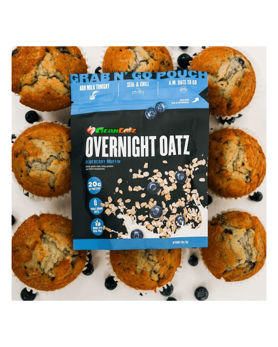 Clean Eatz Overnight Oatz Overnight Oatz - Blueberry Muffin studio product image