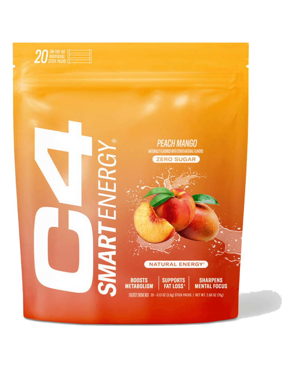 Cellucor C4 Smart Energy Stick Packs C4 Smart Energy Stick Packs - Peach Mango front product view