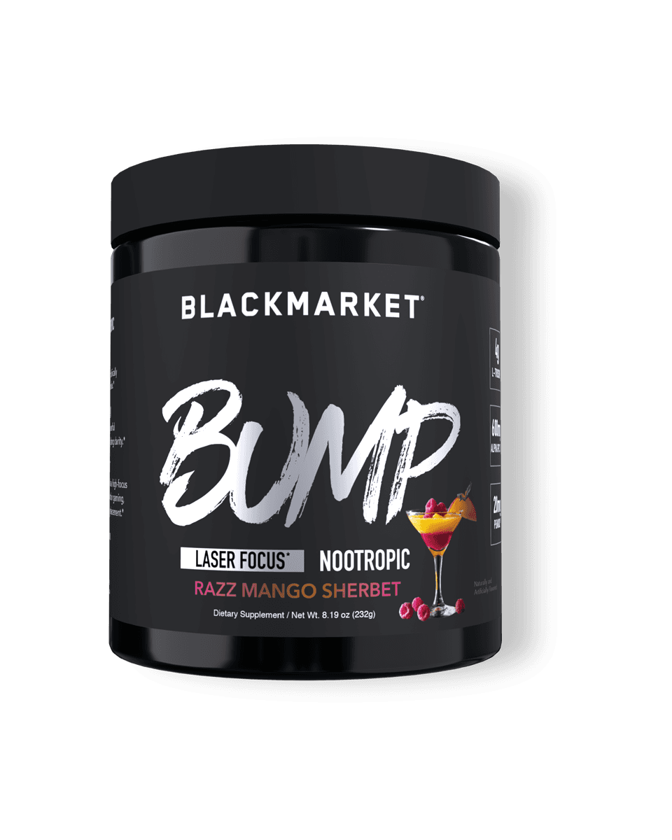 BlackMarket Labs BUMP Laser Focus Nootropic BUMP Laser Focus Nootropic - Razz Mango Sherbet front product view