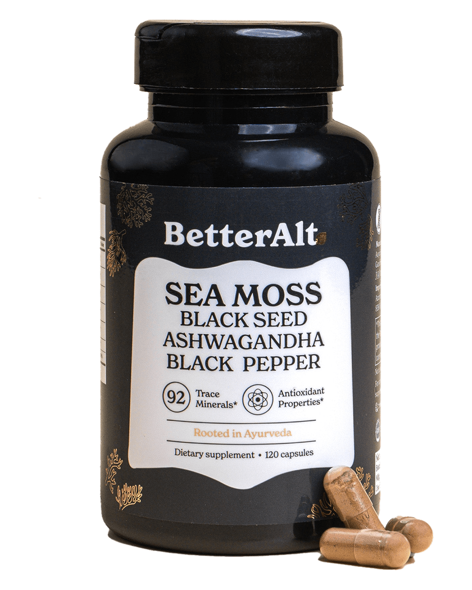 BetterAlt SeaMoss Capsules SeaMoss Capsules front product view