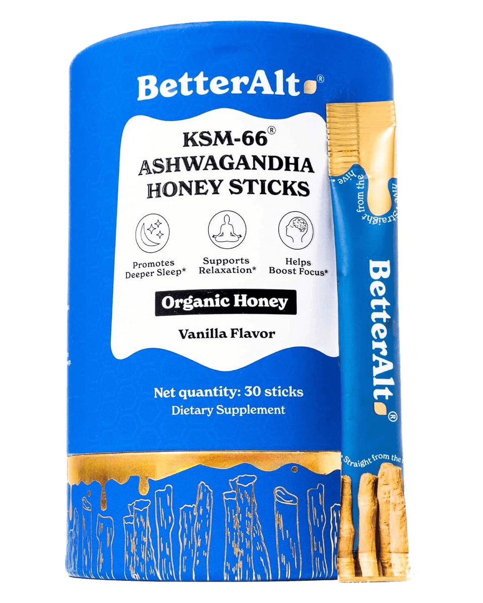 BetterAlt Ashwaganda Honey Sticks Ashwaganda Honey Sticks - Vanilla front product view