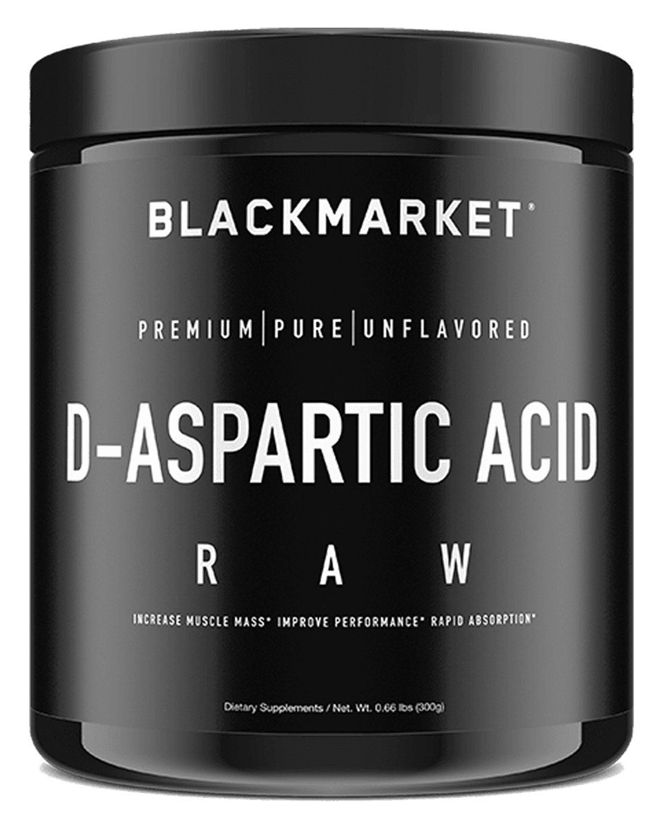 BlackMarket Labs Raw D-Aspartic Acid Raw D-Aspartic Acid front product view