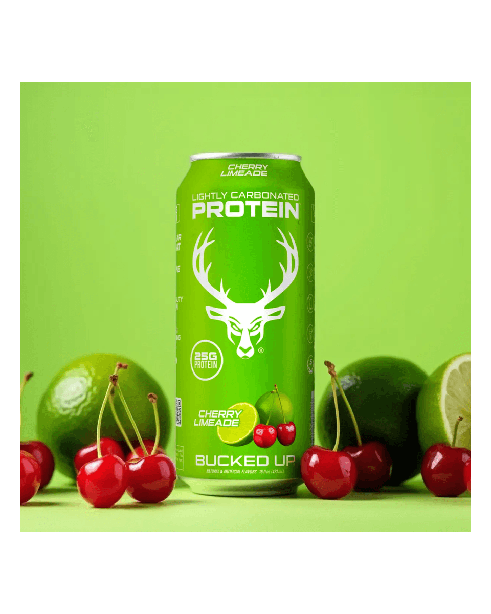 Bucked Up Bucked Up Protein RTD Bucked Up Protein RTD - Cherry Limeade studio product image
