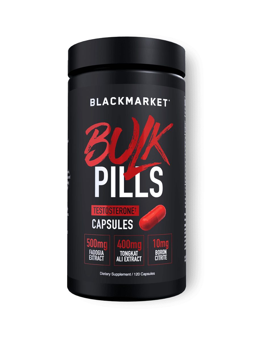BlackMarket Labs BULK PILLS Testosterone Capsules BULK PILLS Testosterone Capsules front product view