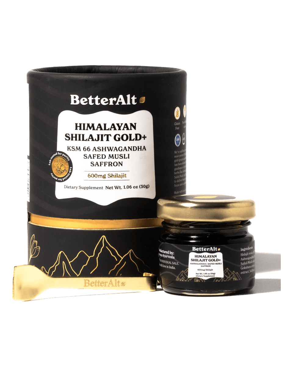 BetterAlt Shilajit Gold+ Shilajit Gold+ front product view