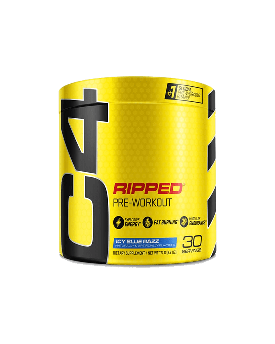 Cellucor C4 Ripped Pre Workout Powder C4 Ripped Pre Workout Powder - Blue Razz front product view