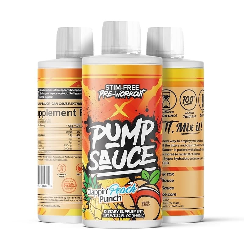 Pump Sauce Stim-Free Liquid Preworkout